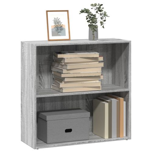 Vidaxl Bibliothèque Sonoma Gris 80x30x77 Cm Bois D'ingénierie