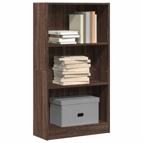 Vidaxl Bibliothèque Chêne Marron 60x24x109 Cm Bois D'ingénierie