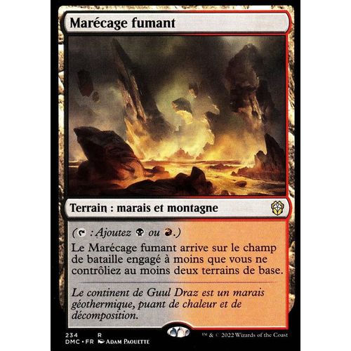 Marécage Fumant - Magic - Deck Commander Dominaria Uni - R - 234