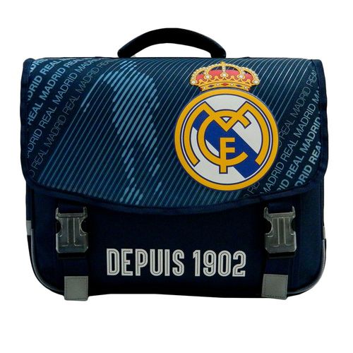 Cartable REAL MADRID 41cm 2 compartiments bleu foncé