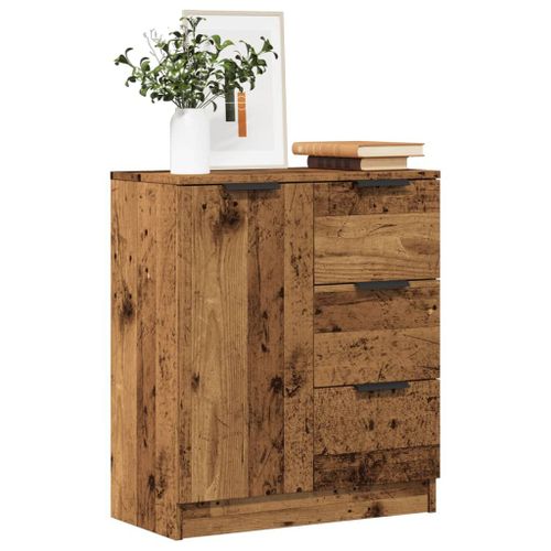 Vidaxl Buffet Vieux Bois 60x30x70 Cm Bois D'ingénierie