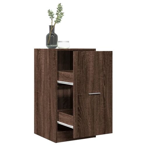 Vidaxl Armoire Apothicaire Chêne Marron 40x41x77,5cm Bois D'ingénierie