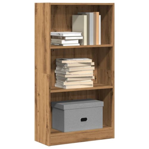 Vidaxl Bibliothèque Chêne Artisanal 60x24x109 Cm Bois D'ingénierie