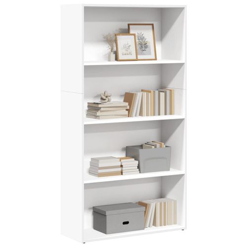 Vidaxl Bibliothèque Blanc 80x30x152 Cm Bois D'ingénierie