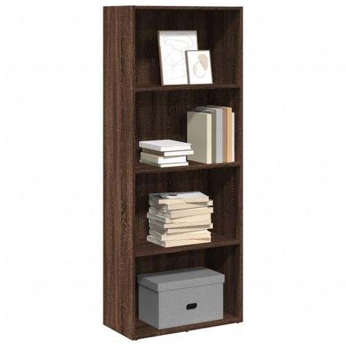 Vidaxl Bibliothèque Chêne Marron 60x30x152 Cm Bois D'ingénierie