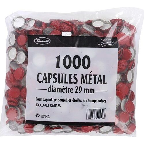 Capsule Bouteille Champenoise Sans Operule / Diamètre 29 Mm - Vendu Par 1000