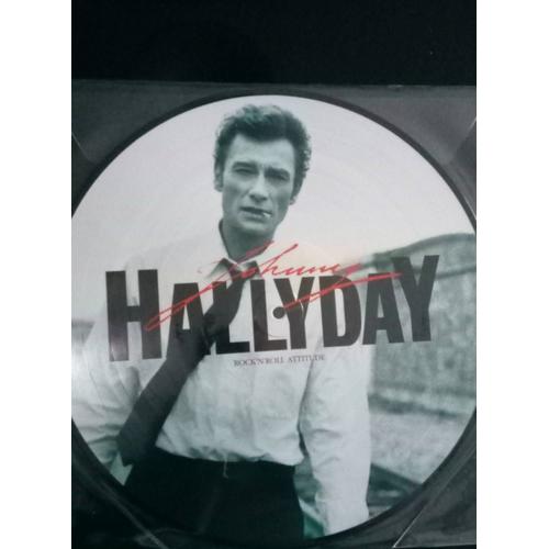 Vinyle 33 Tours Picture Disc Johnny Hallyday Rock 'n Roll Attitude 