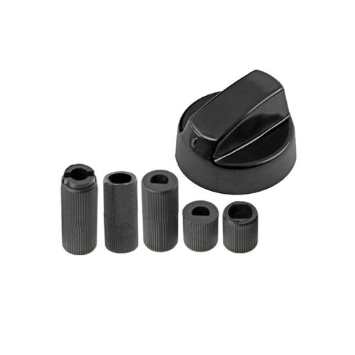 Bouton de four noir universel avec 5 adaptateurs Four cuisinière (3666356120884 )