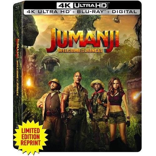 Jumanji: Welcome To The Jungle [Ultra Hd] Ltd Ed, With Blu-Ray, Steelbook, 4k