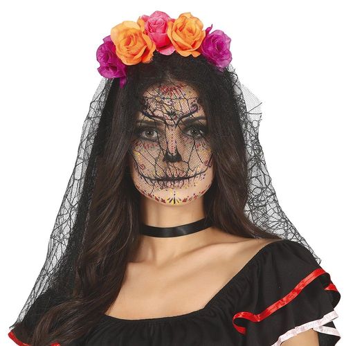 Serre-Tête À Fleurs Mariage Halloween