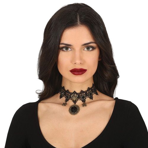 Collier Pierre Noire Araign?Es