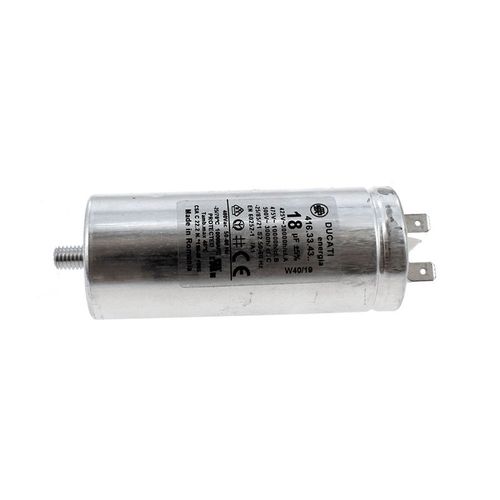 CONDENSATEUR 18 UF. COMPRESSOR POUR SECHE LINGE GROUPE INDESIT - C00296252