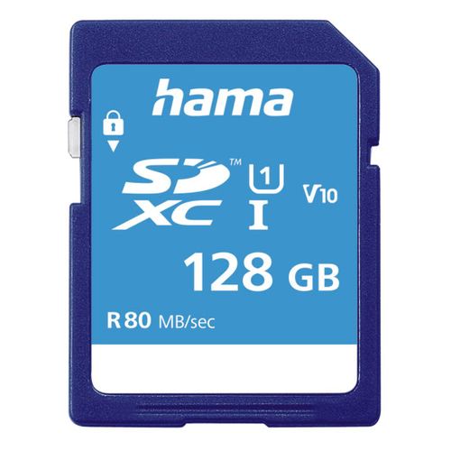 Carte SDXC 128GB CL.10 UHS-I 80MB, packaging FIN