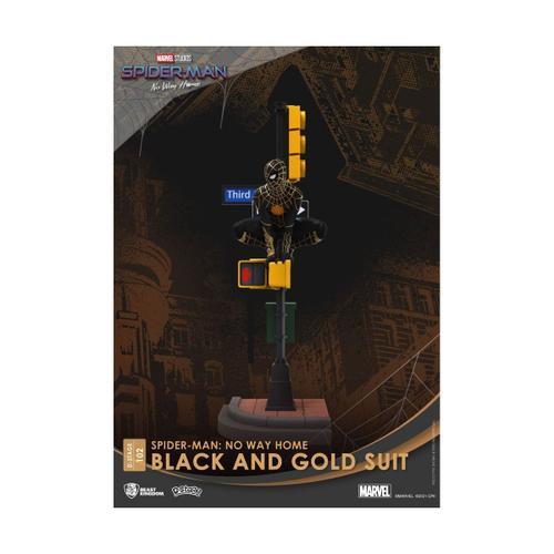 Spider-Man: No Way Home - Diorama D-Stage Spider-Man Black And Gold Suit 25 Cm