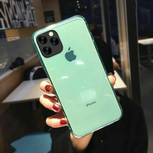 Coque Silicone Clair Pour Iphone 13 Vert