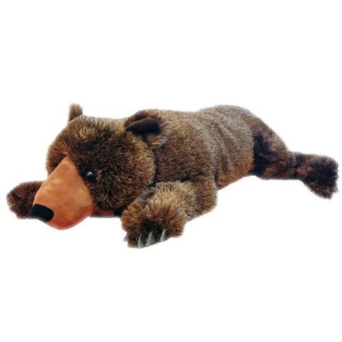 Peluche Ours Brun Couché 76 Cm