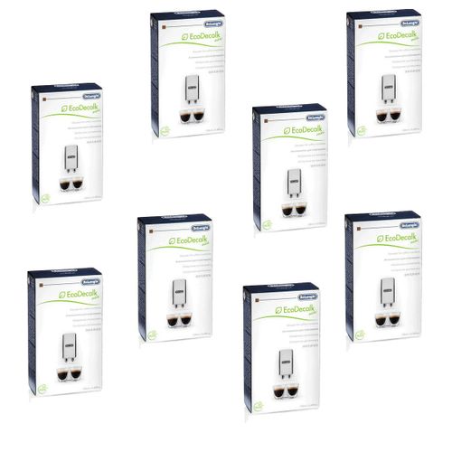 Lot de 8 EcoDecalk mini 100ml Cafetière Expresso (5513295981 DELONGHI SIMAC)
