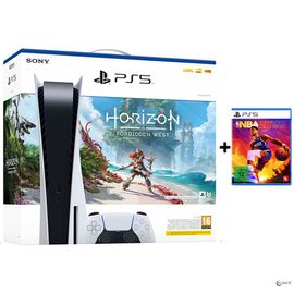 Console Sony Playstation 5 Édition Standard + Horizon Forbidden West + Nba 2k23 Ps5