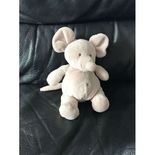 Doudou Souris Tiamo Grise Croix 20cm