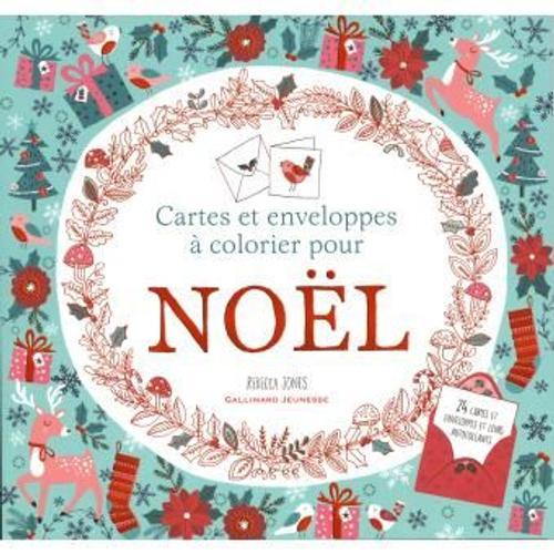 Noel : Cartes Et Enveloppes A Colorier