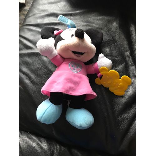 Doudou Musical Minnie Rose Bleu Abc Disney Clementoni