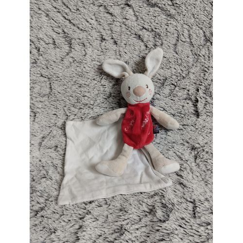 Doudou Lapin Cajou Mouchoir Sucre D'orge