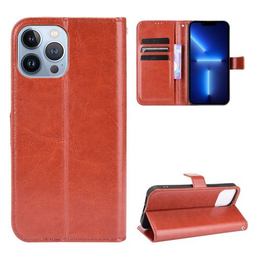 Coque Iphone 13 Pro,Etui Pour Iphone 13 Pro,Coque En Cuir Pour Iphone 13 Pro,Convient A Etui La Iphone 13 Pro,Marron