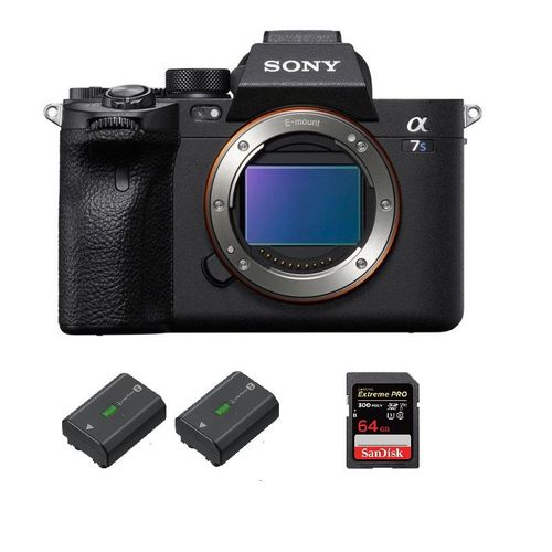 Sony Alpha a7S III Nu + SanDisk 64GB Extreme PRO UHS-II SDXC 300 MB / s + 2 Sony NP-FZ100