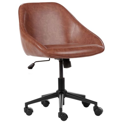 Chaise De Bureau Cuir Pu Marron Bardsdale
