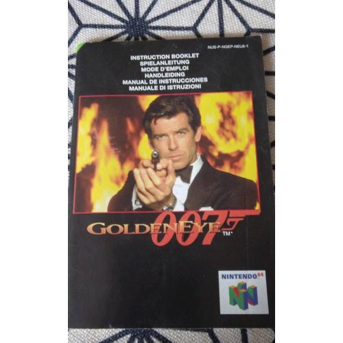 Notice De Jeu Nintendo N64 Original Golden Eye 007