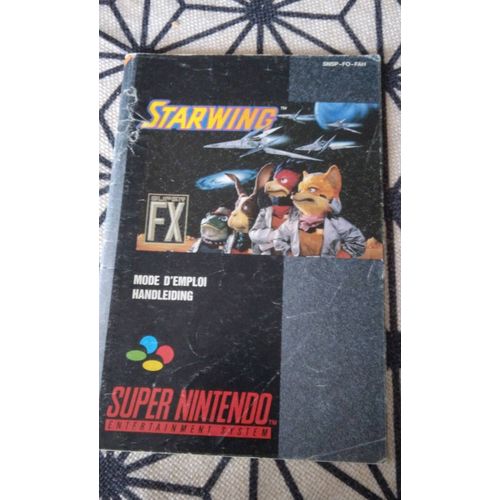 Notice De Jeu Super Nintendo Snes Originale Starwing