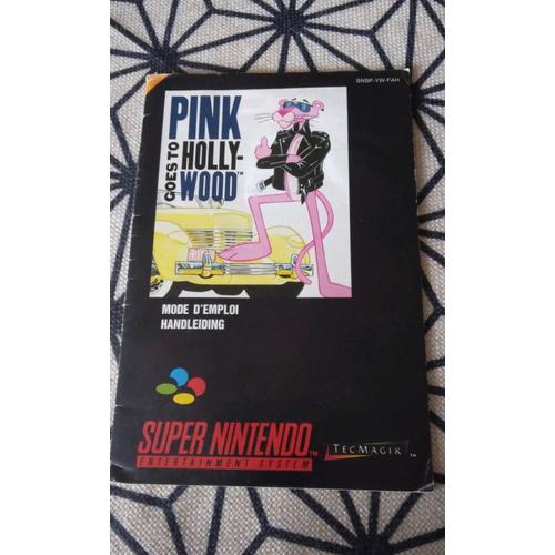 Notice De Jeu Super Nintendo Snes Originale Goes To Pink Holly Wood