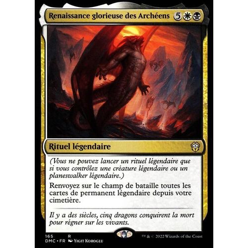 Renaissance Glorieuse Des Archéens - Magic - Deck Commander Dominaria Uni - R - 165