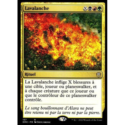 Lavalanche - Magic - Deck Commander Dominaria Uni - R - 157