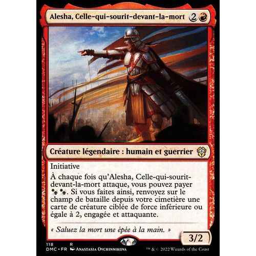 Alesha Celle- Qui- Sourit- Devant- La- Mort - Magic - Deck Commander Dominaria Uni - R - 118