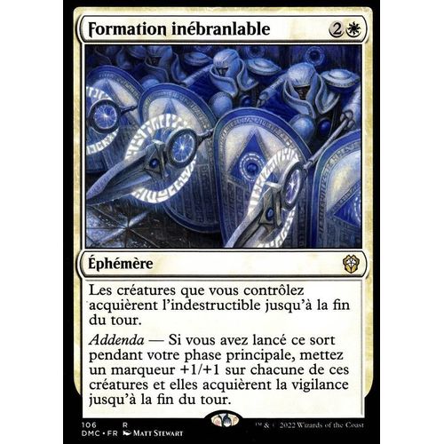 Formation Inébranlable - Magic - Deck Commander Dominaria Uni - R - 106