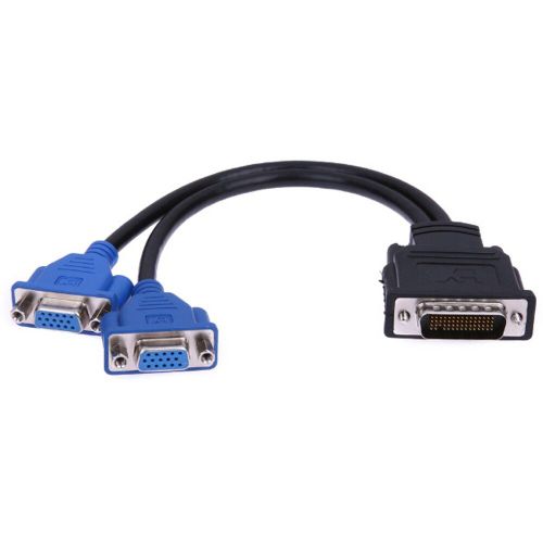Câble VGA 59 broches à 15 broches, séparateur en Y mâle et femelle, prise de carte graphique vidéo DVI, accessoires de données, convertisseur adaptateur