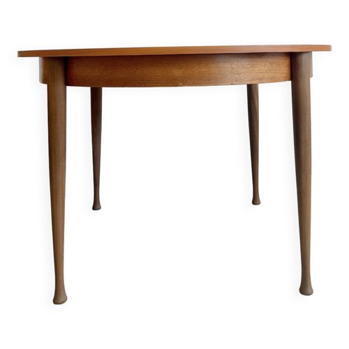 Table Ronde Scandinave Extensible En Teck Bois