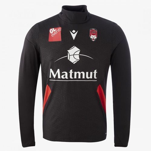 Sweatshirt Macron Training 1/4 Zip Lou Rugby Officiel Lyon
