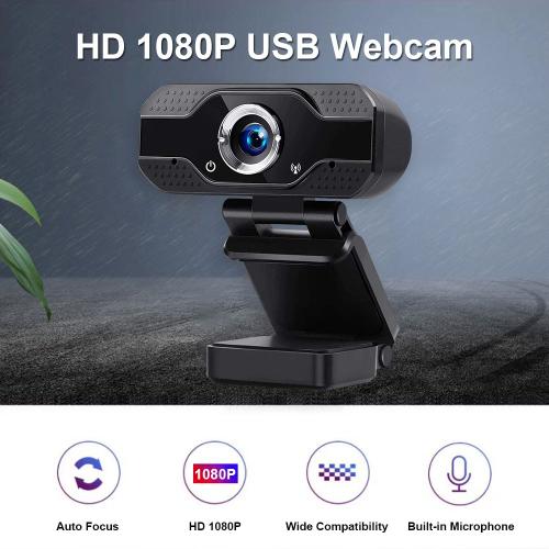 Webcam UVC / UVA 2MP avec Microphone intégré, 3D DNR 1080P HD, pilote USB, caméra Web gratuite pour PC Smart TV Windows/Android/Linux