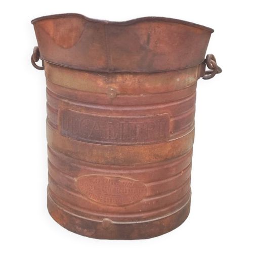 Seau Mesure Ancien Dcalitre En Tole Rouill Annes 20 Marron