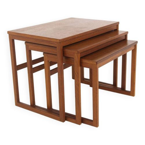 Tables Gigogne En Teck Svante Skogh Pour Seffle Mbelfabrik Sude 1960 Bois