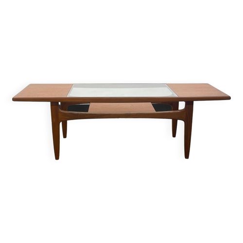 Table Basse Gplan Teck Amp Verre Bois