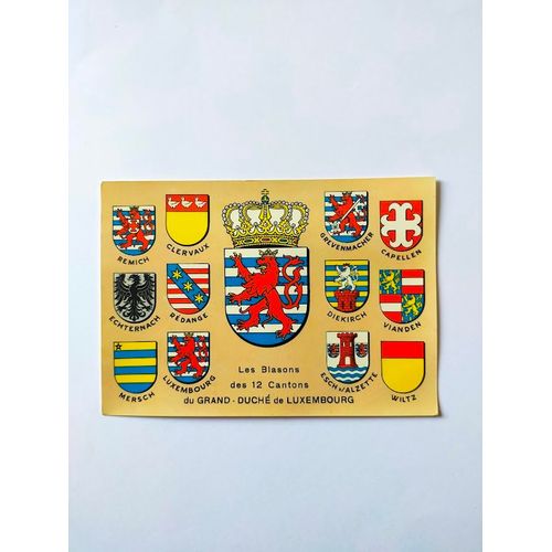 Blasons Des 12 Cantons Du Grand-Duché De Luxembourg