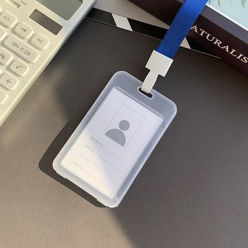 Couverture transparente pour carte d'identité du personnel, porte