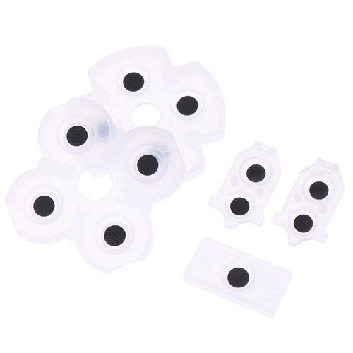 Coussinets en caoutchouc pour manette Sony Playstation 4 PS4, 1 ensemble, boutons en Silicone conducteurs, pièces de rechange de jeu