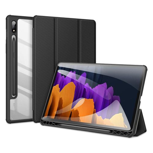 Coque En Cuir Ultra Transparente Pour Tablette Samsung Galaxy, Compatible Modèles S7, S8 Lite, S7fe, S7, S8 Plus, S8 Ultra, Dd, Série Toby