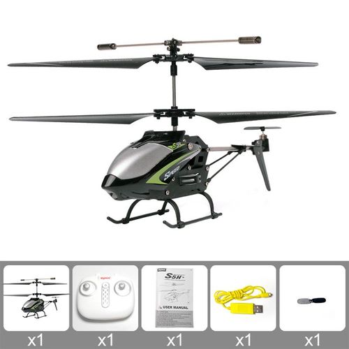Syma S5h-Petit Importateur T¿¿L¿¿Command¿¿",Niveau D'avion,Tarte ¿¿ Hauteur Fixe,D¿¿Collage ¿¿ Une Touche,"3 Voies - Type Black