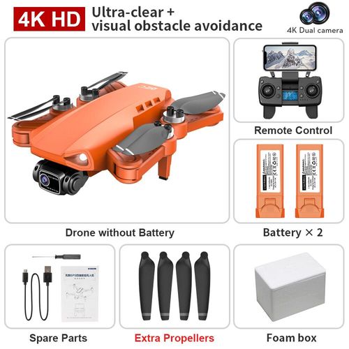 Drone Professionnel L900 Pro Se Max Hd 4k 5g Wifi Gps",Cam¿¿Ra Hd Pour Touristes Avec ¿¿Vitement D'obstacles Visuels,"Quadricopt¿¿Re Rc - Type Gris