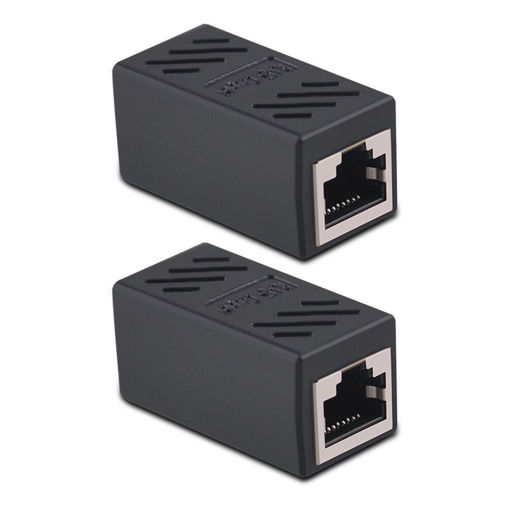 2/5Pc RJ45 connecteur Network extender Ethernet Câble RJ45 adaptateur d'extension d'interface de Gigabit Femelle à Femelle connecteur réseau